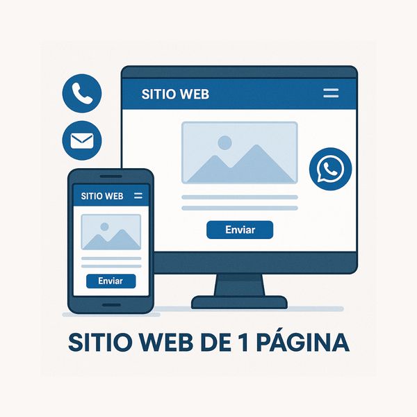 Sitio web de 1 página para PYMES