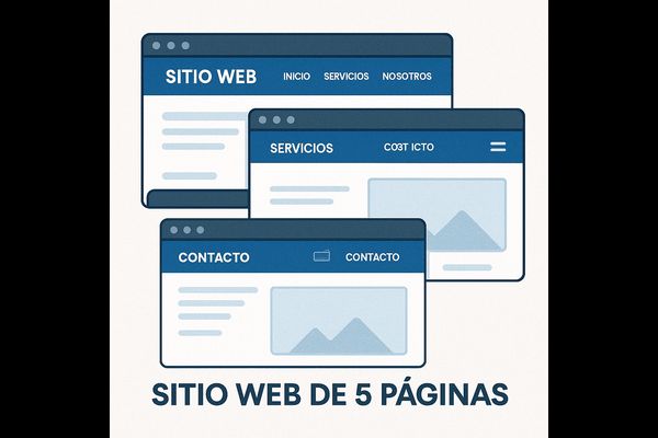 Sitio web de 5 páginas para empresas