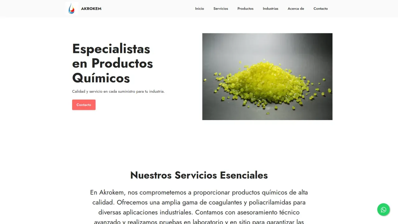 Preview de uno de nuestros proyectos de website