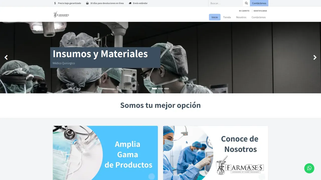 Preview de uno de nuestros proyectos de website